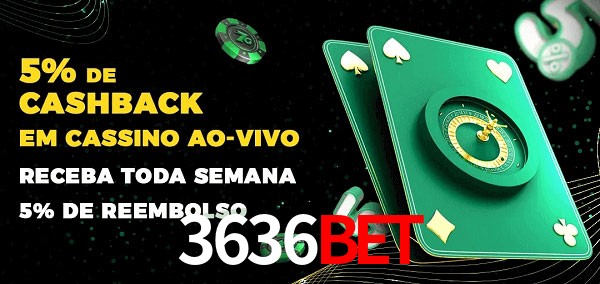Promoções do cassino ao Vivo 3636bet